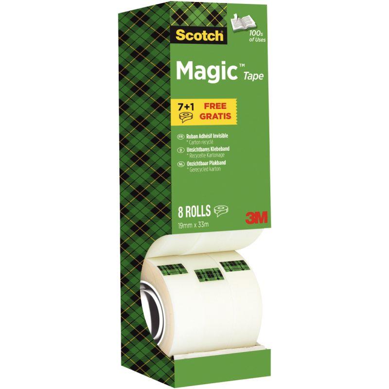 Image de  Tour distributrice de 8 rouleaux Scotch Magic 19mmx33m 