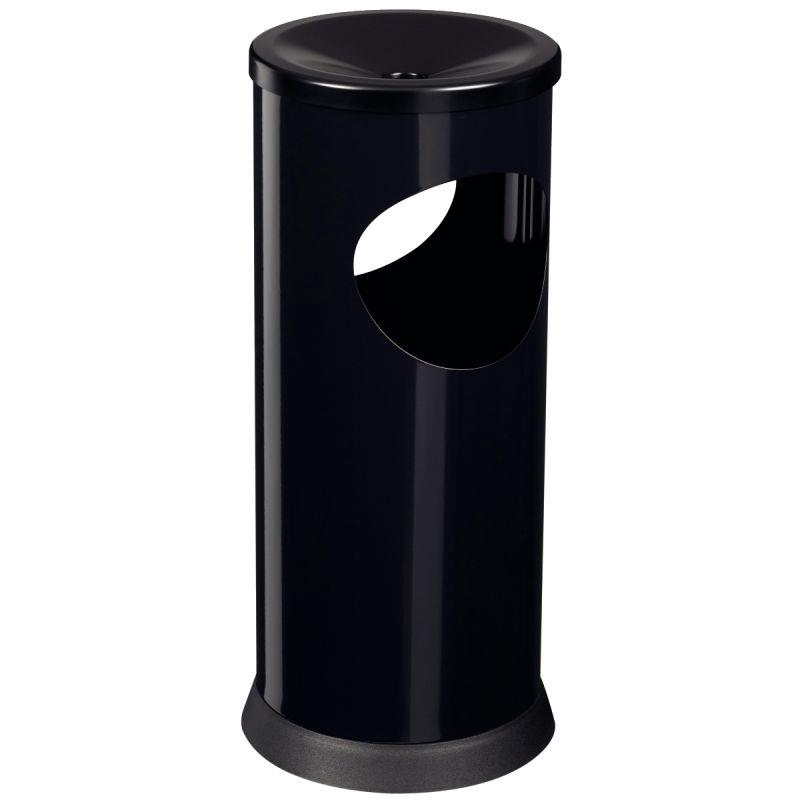 Image de  Combiné cendrier avec poubelle noir 17,5L 