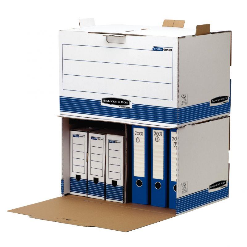 Image de  Paquet de 5 containers ouverture frontale blanc 