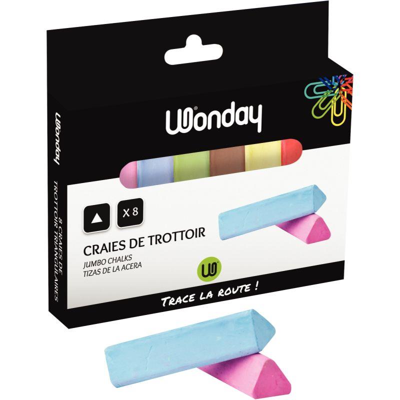 Image de  Étui de 8 craies trottoir assorties 