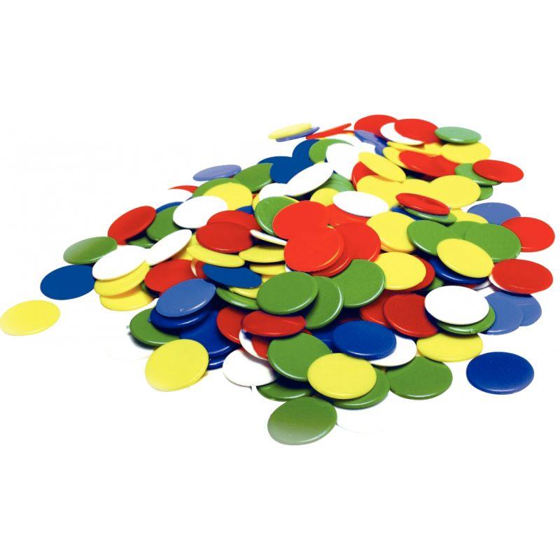 Image de  Sachet de 1000 jetons en plastique opaque diamètre  19mm 