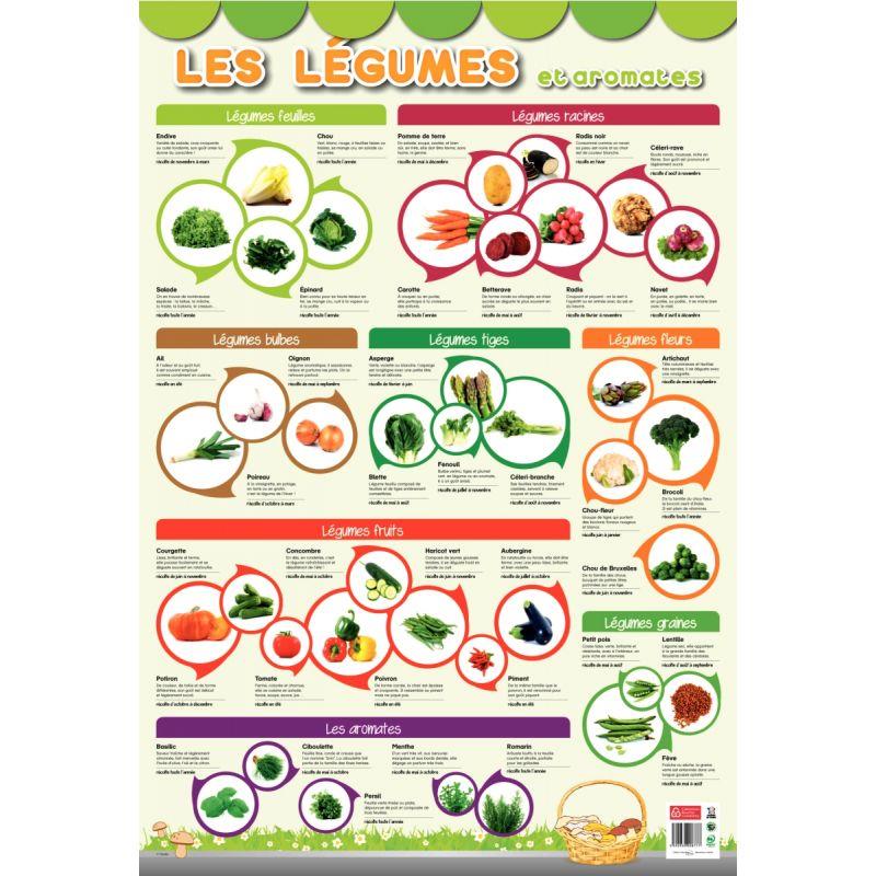 Image de  Poster en PVC 76x52cm les légumes 
