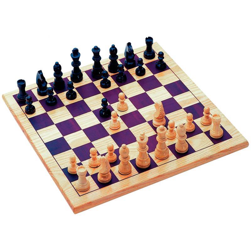 Image de  Jeu d’échecs en bois massif 