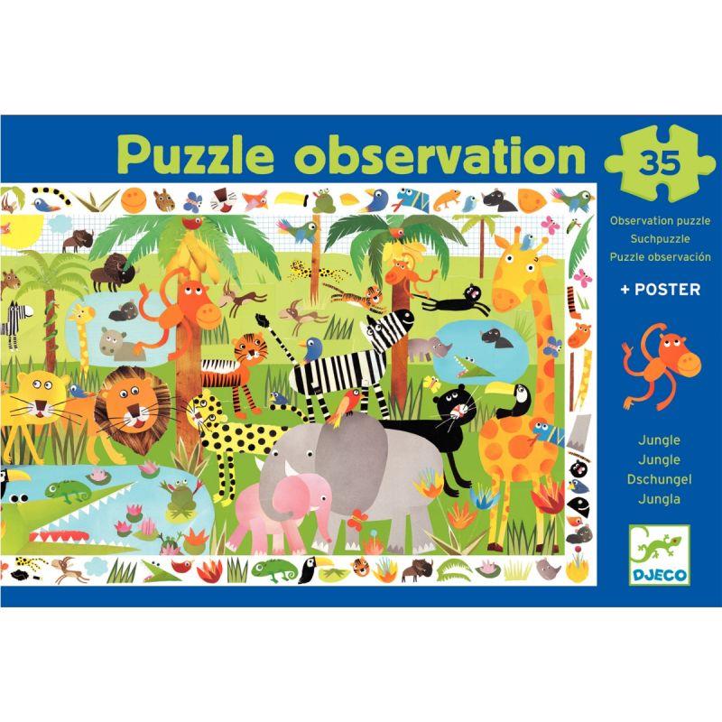 Image de  Puzzle d’observation 35 pièces, la jungle 