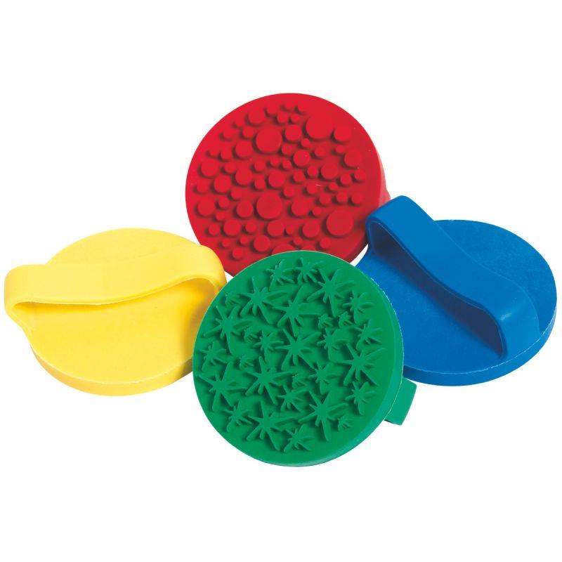 Image de  Lot de 4 tampons à main fantaisie. 4 modèles assortis 