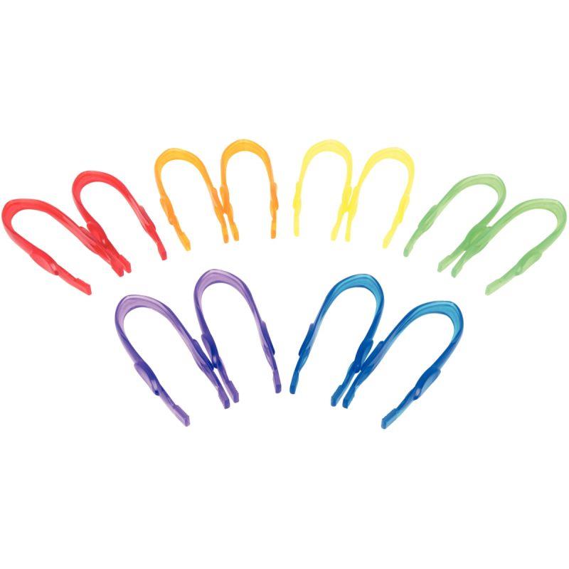 Image de  Sachet de 12 pinces de tri 6 couleurs assorties 