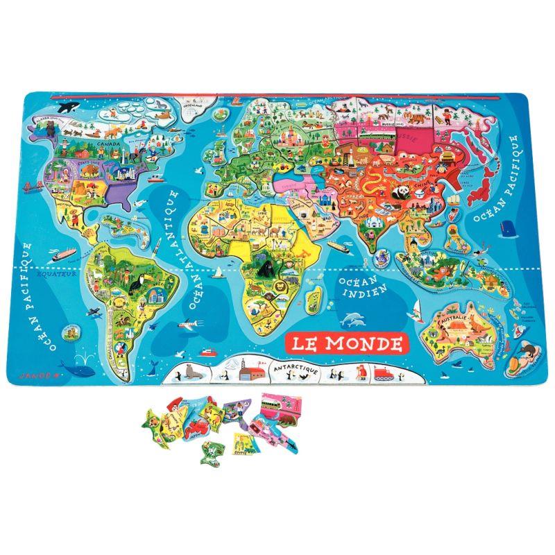 Image de  Puzzle magnétique 92 pièces, le Monde 