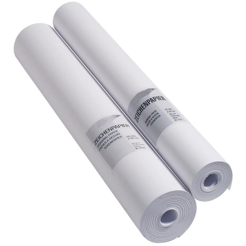 Image de  Rouleau à dessin 80g 50x0,5m blanc 