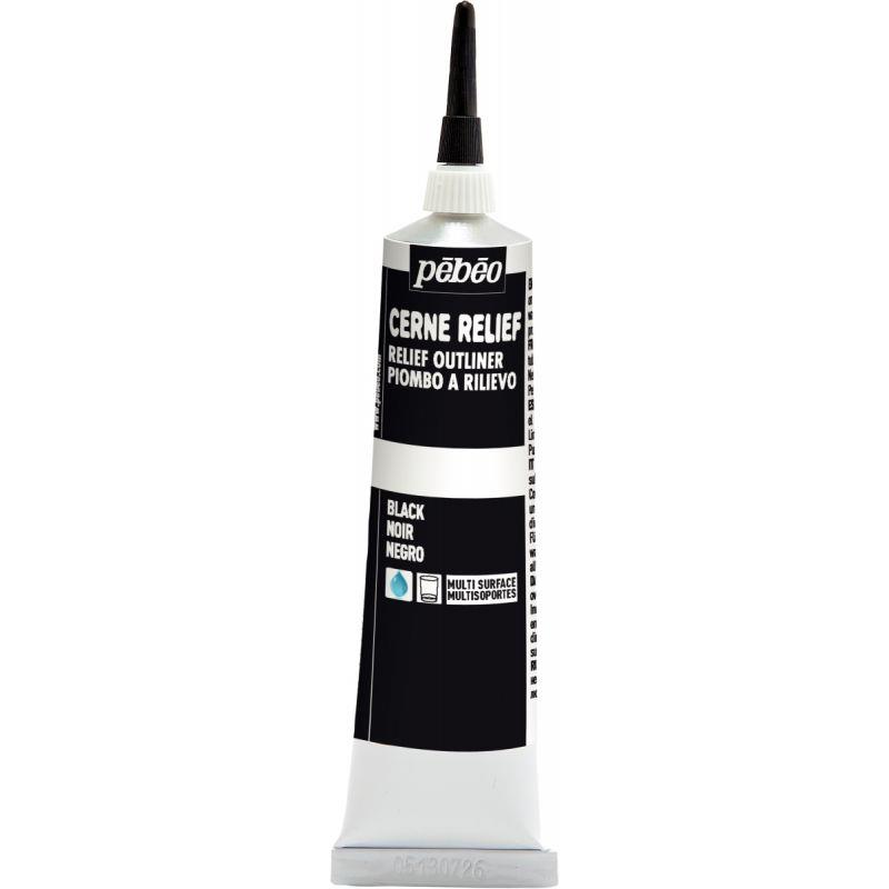 Image de  Tube à canule cerne relief 37 ml  noir 