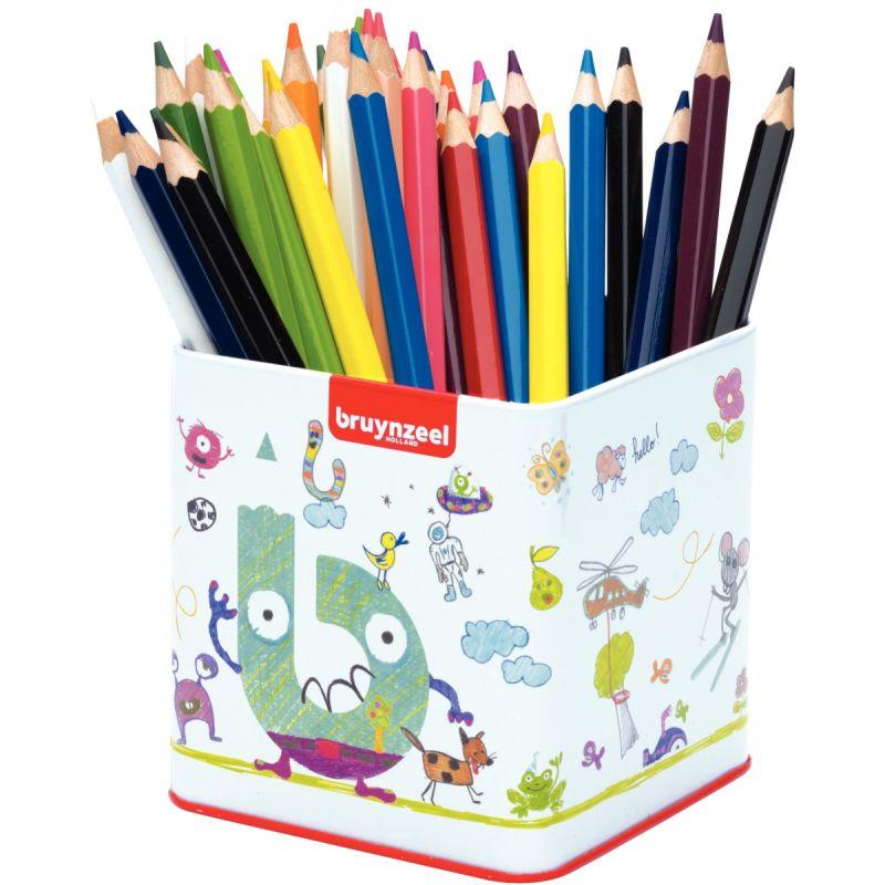 Image de  Pot de 48 crayons de couleur Méga Colour assortis 