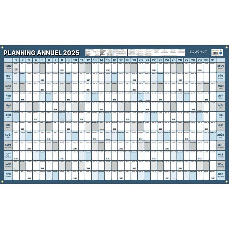 Image de  Planning souple annuel janvier à décembre 