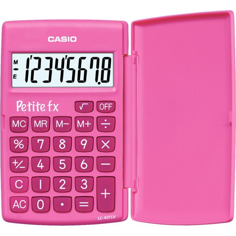 Image de  Machine à calculer de poche CASIO 8 chiffres PETITE FX ROSE 