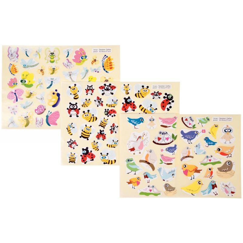 Image de  Pochette de 864 gommettes formes petites bêtes 