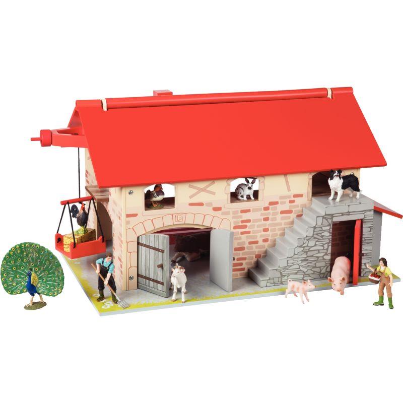 Image de  Grande ferme en bois avec toit ouvrant PAPO 