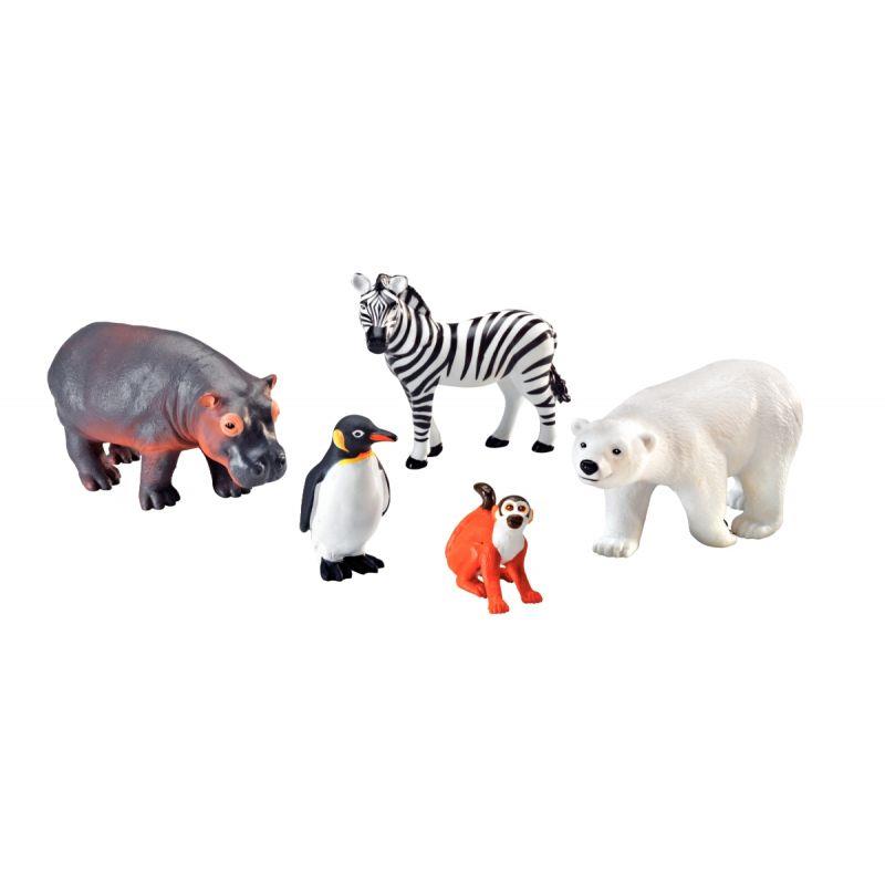 Image de  Lot de 5 Jumbo animaux du zoo 