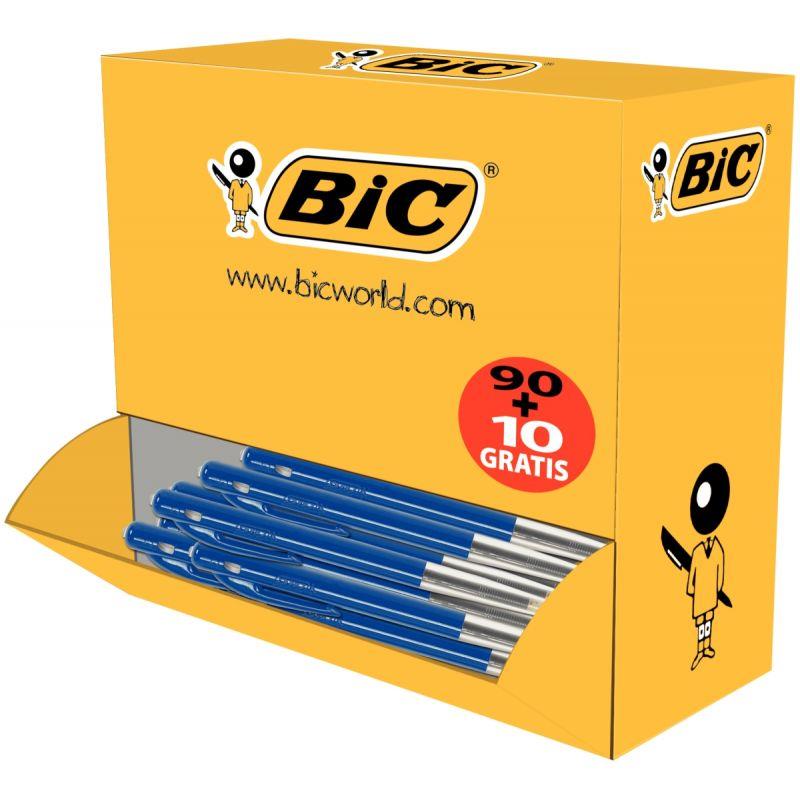 Image de  Boîte de 100 stylos bille M10 bleus dont 10 gratuits 