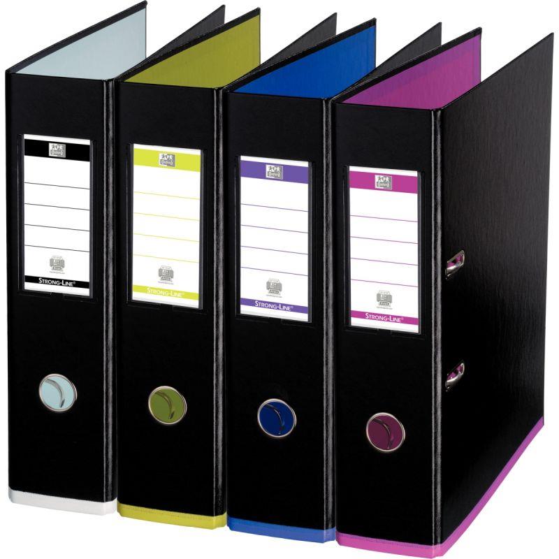 Image de  Carton de 10 classeurs à levier MY COLOUR pour format A4, dos 8 cm, noir 