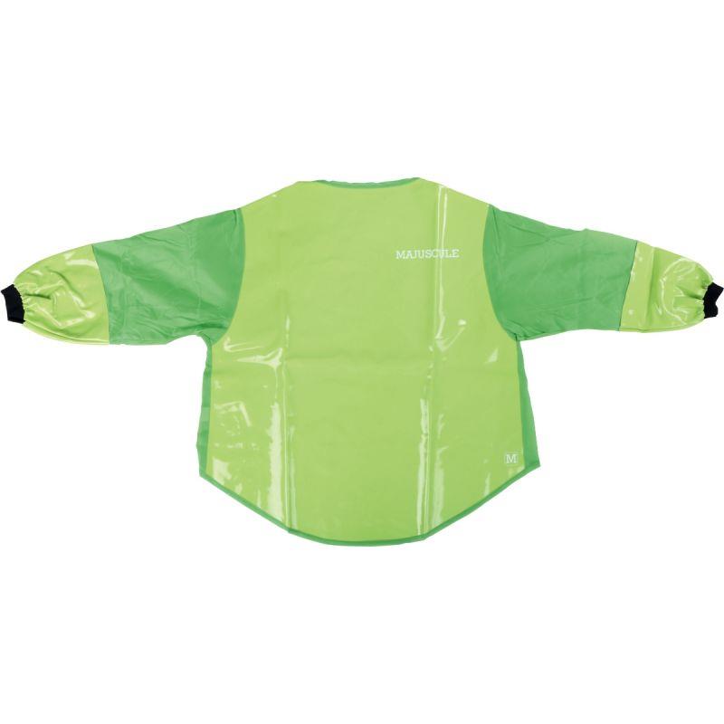 Image de  Tablier enfant modèle 3- 5 ans, en toile cirée coloris vert 