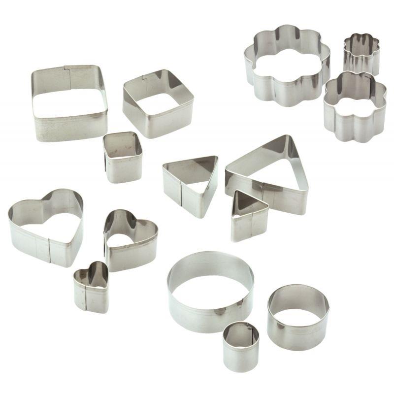 Image de  Lot de 15 emporte-pièces en métal assortis 