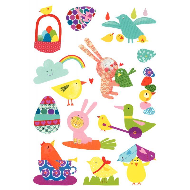 Image de  Pochette de 84 maxi gommettes Baby pâques, adhésives repositionnables 