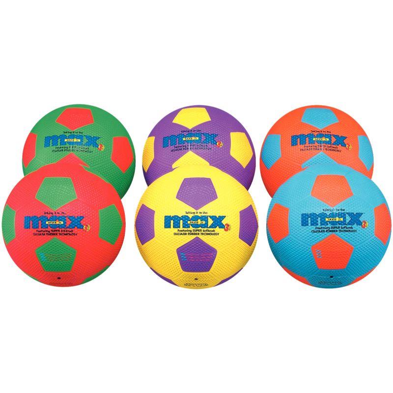 Image de  Sachet de 6 ballons de foot taille 4 assortis 