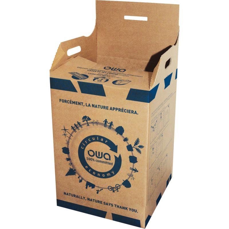 Image de  Carton de collecte Owa & des cartouches usagées jet d''encre & laser 