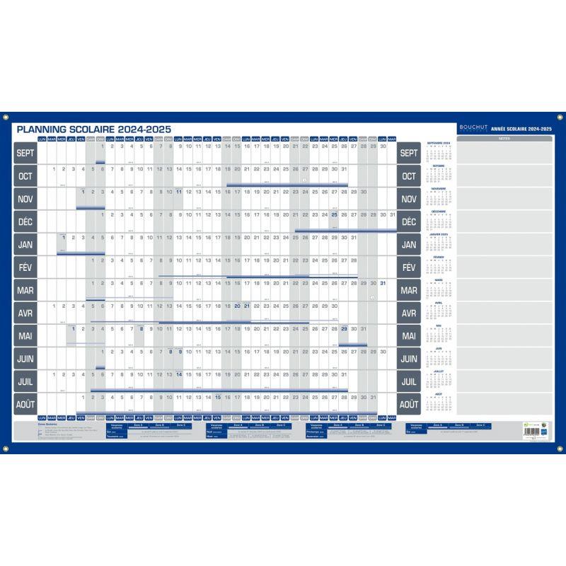 Image de  Planning annuel scolaire septembre à août 