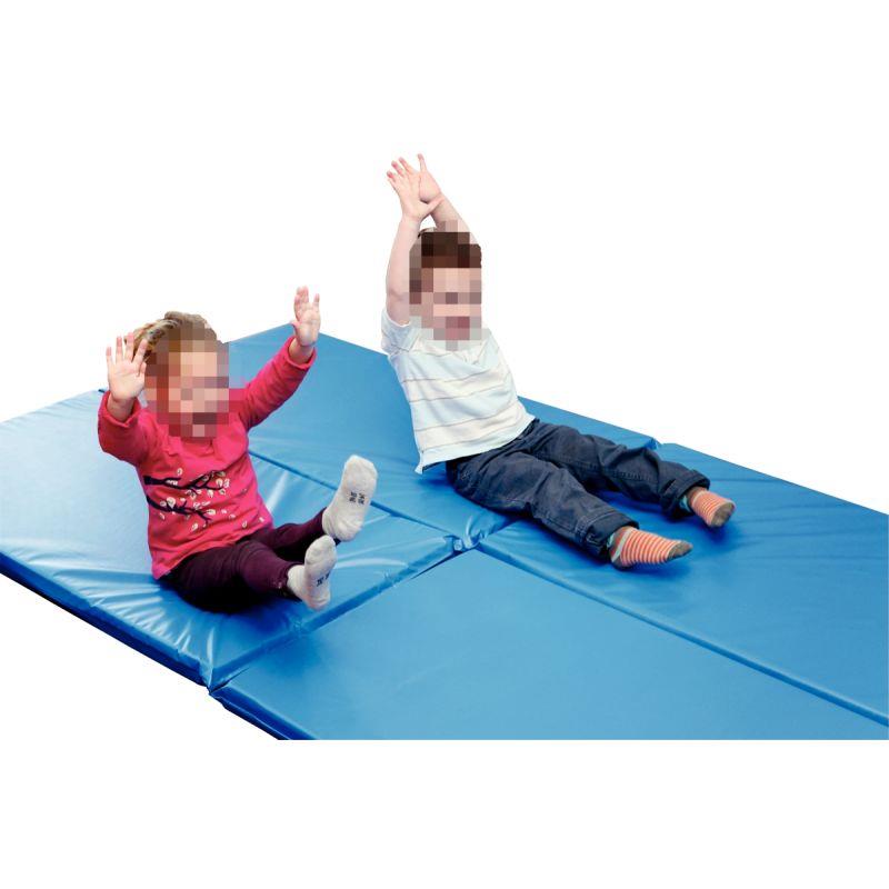 Image de  Carton de 4 tapis de sport 120x60x5cm bleu 