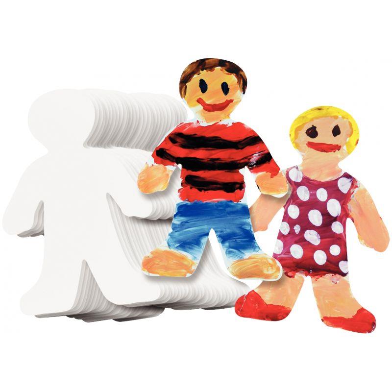 Image de  Kit de 36 silhouettes d''enfants en papier 