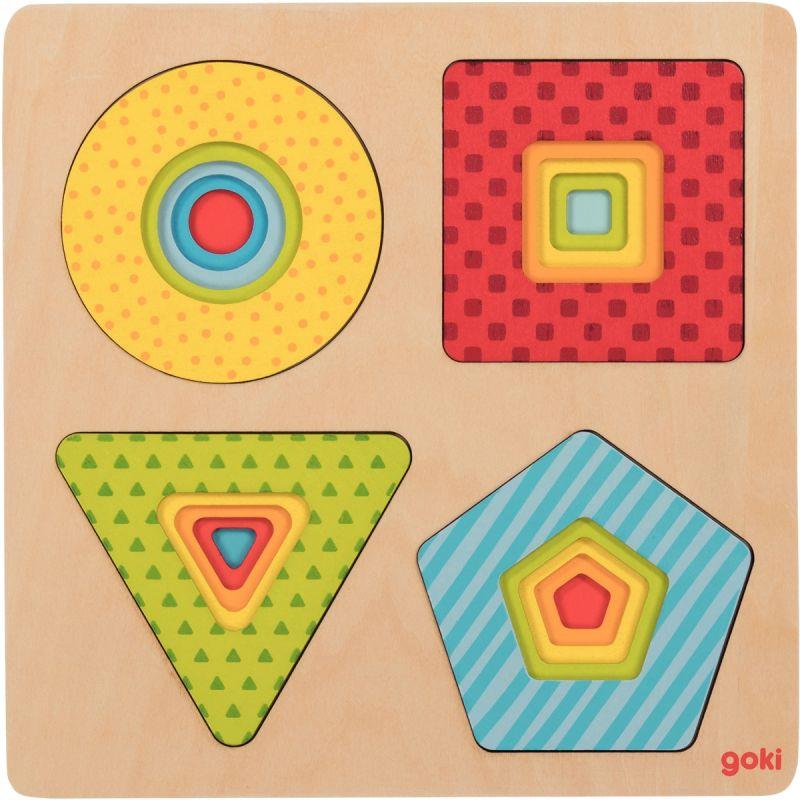 Image de  Encastrement 4 niveaux, les formes géométriques 