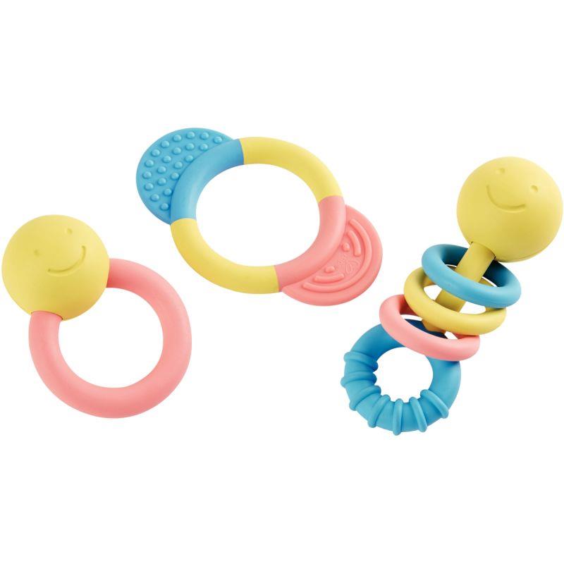 Image de  Lot de 3 hochets de dentition en plastique 