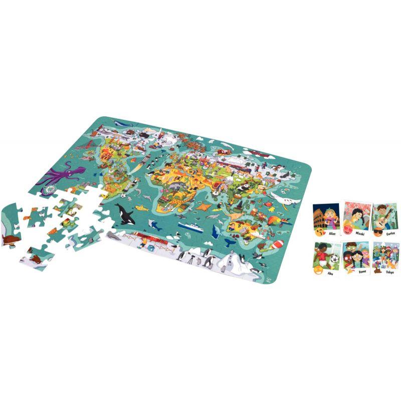Image de  Puzzle d''observation 100 pièces, le tour du monde 