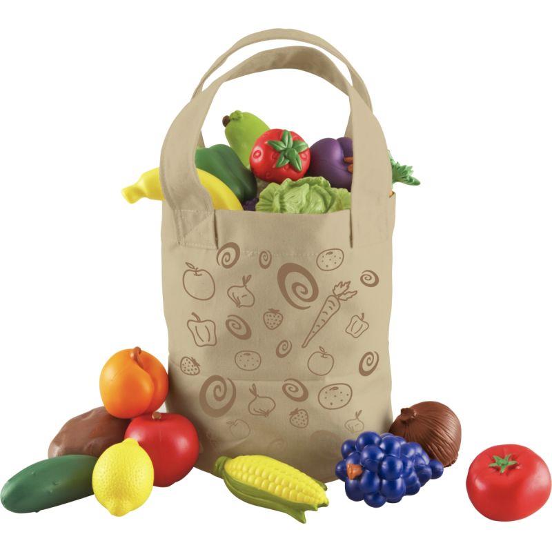 Image de  Sac en tissu + 16 fruits et légumes 