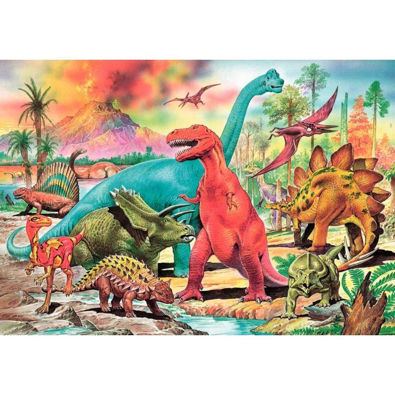Image de  Puzzle 100 pièces, les dinosaures 
