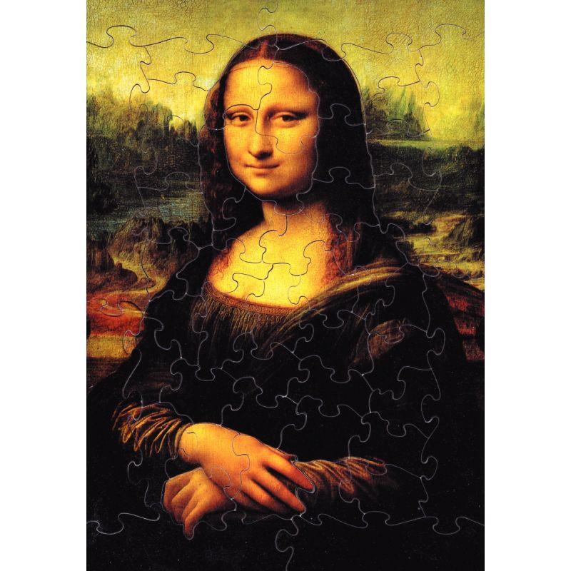 Image de  Puzzle d''art en bois d''environ 50 pièces, LA JOCONDE Mona Lisa de Léonard DE VINCI 