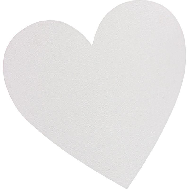 Image de  Carton entoilé forme coeur 