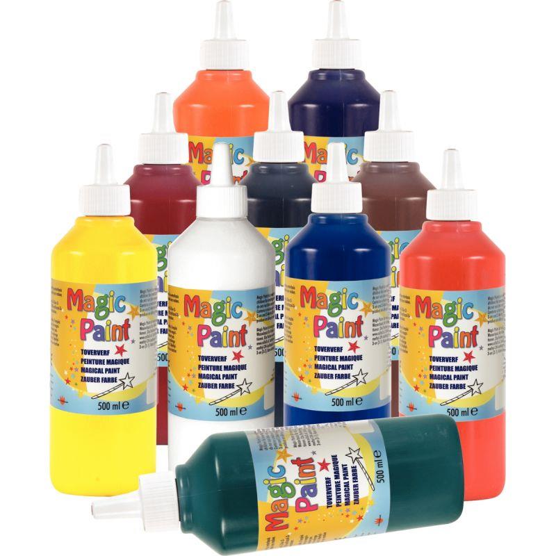 Image de  Carton de 10 Flacons 500 ml de peinture MAGIC PAINT 