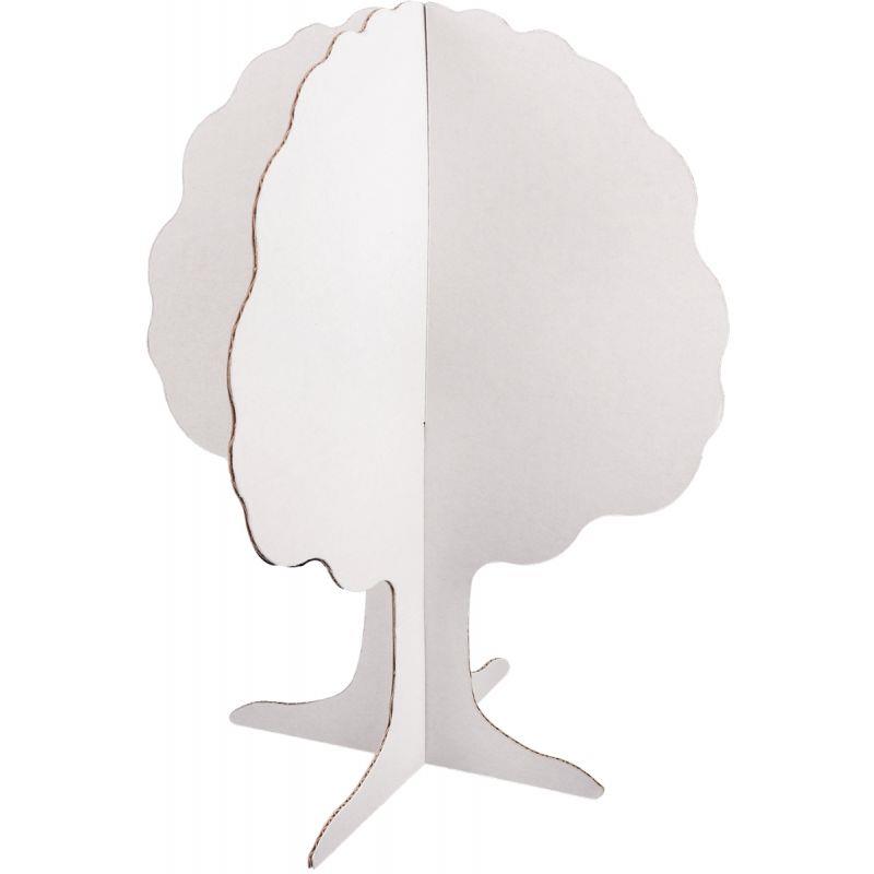 Image de  Lot de 10 pommiers en carton blanc, hauteur 24 cm 