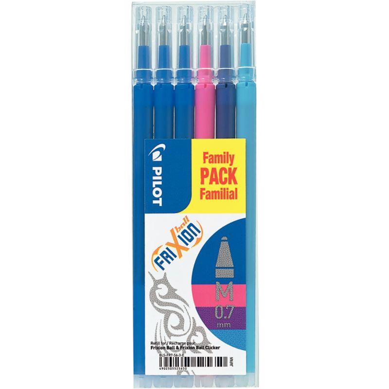 Image de  Blister de 6 recharges Frixion fun assorties 