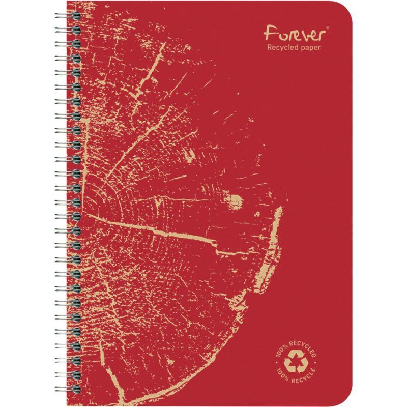 Image de  Cahier à reliure intégrale 120 pages FOREVER, format A4, seyès 