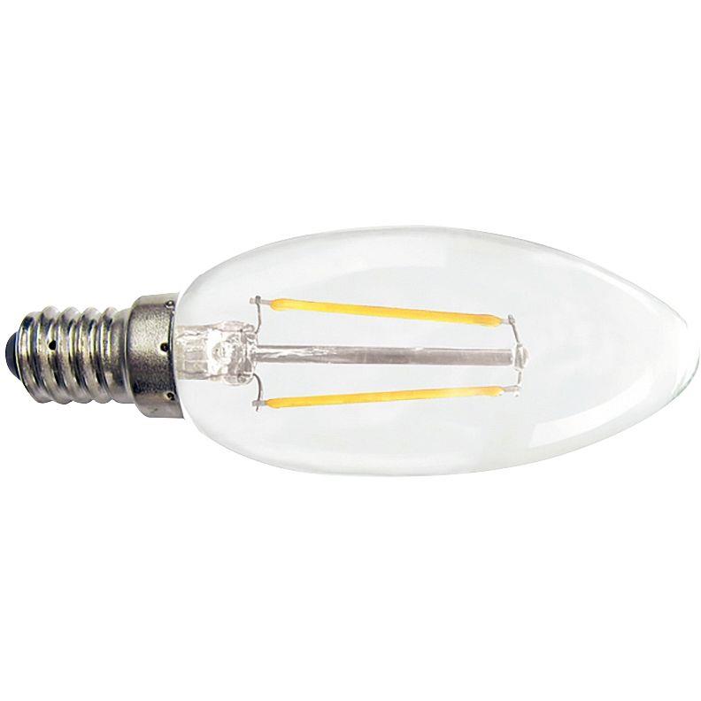 Image de  Ampoule LED flamme lisse E14 2W 