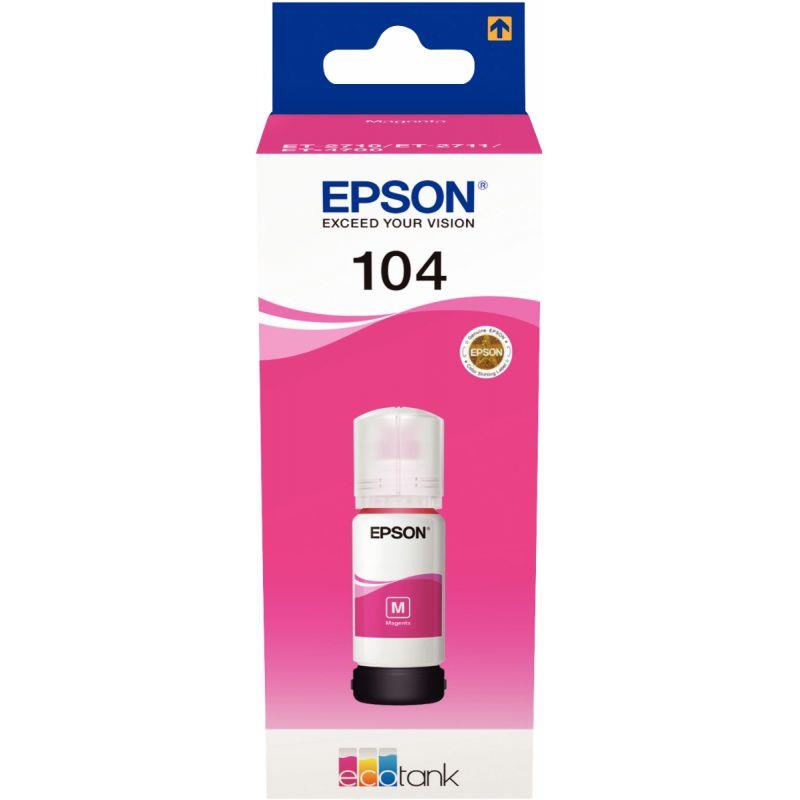 Image de  Epson 104 flacon d''encre magenta authentique (T00P340) 