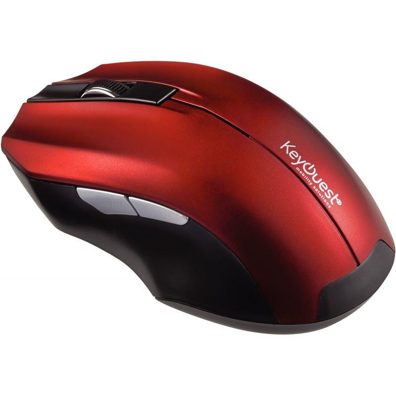 Image de  Souris sans fil optique KeyOuest Expert couleur rouge 
