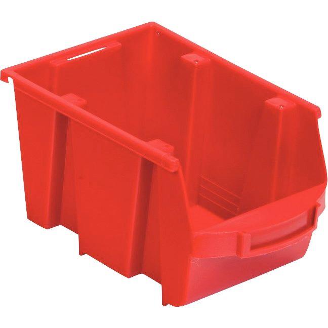 Image de  Bac à bec en polypropylène 235x126x150mm rouge 