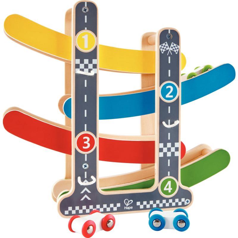 Image de  Toboggan à voitures en bois 