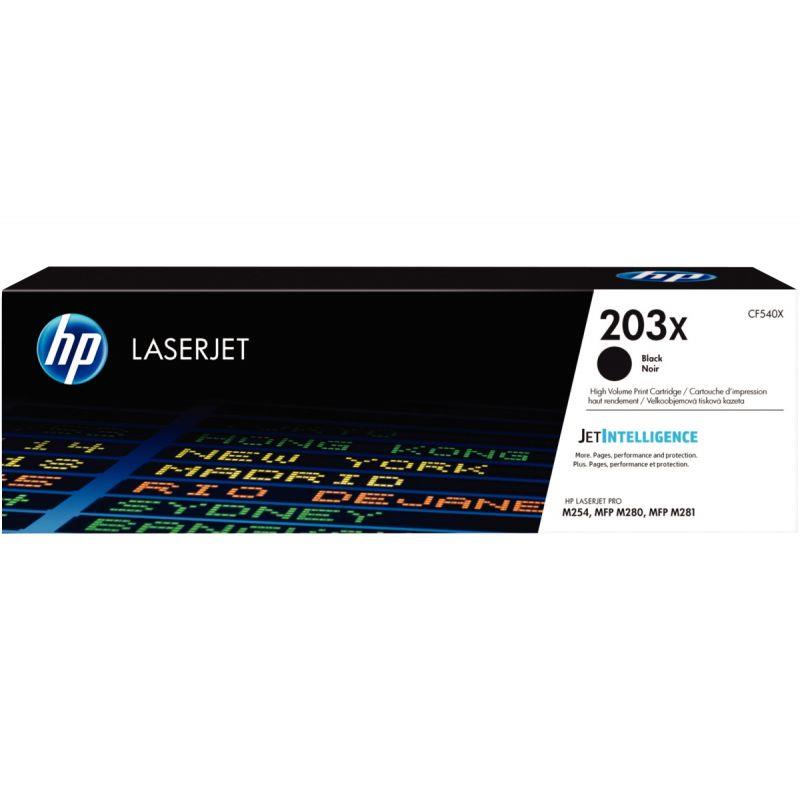 Image de  HP 203X toner noir grande capacité authentique (CF540X) 