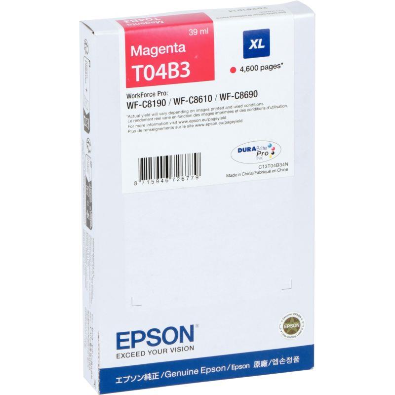 Image de  Epson T04B34N cartouche jet d''encre magenta haute capacité authentique 