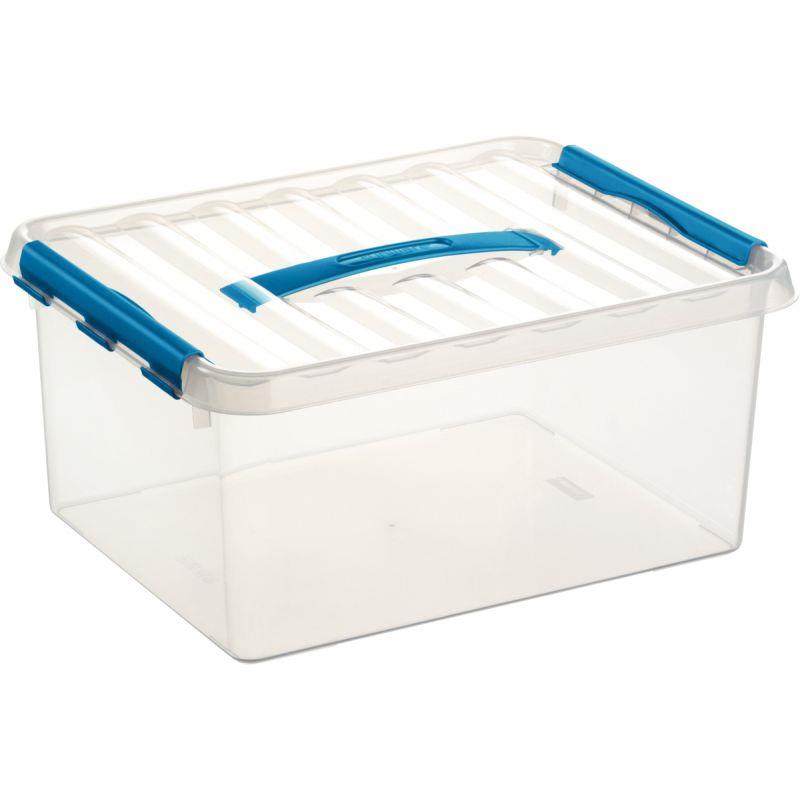 Image de  Boite de rangement QLINE 15L transparente 