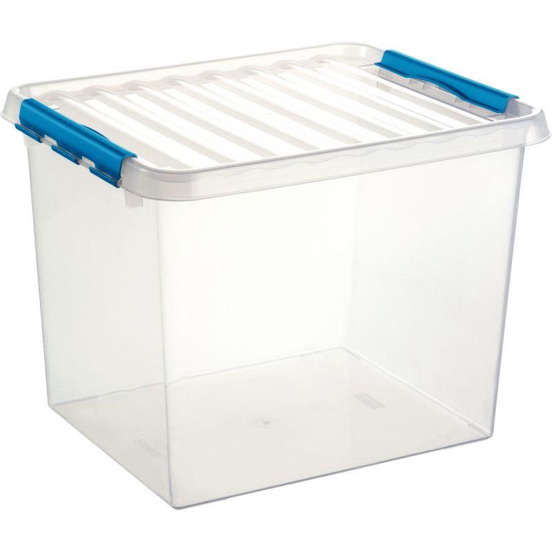 Image de  Boite de rangement QLINE 52L transparente 