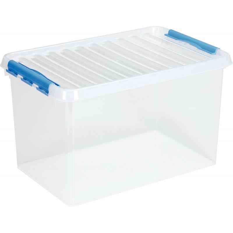 Image de  Boite de rangement QLINE 62L transparente 